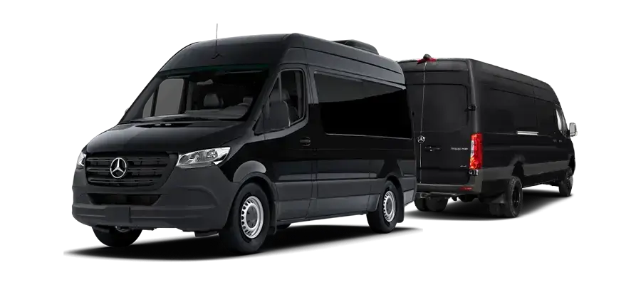 Executive black Sprinter van